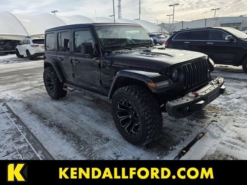 Used 2021 Jeep Wrangler Unlimited Rubicon w/ Uconnect 4C Nav & Sound Group AWD/4WD image 1