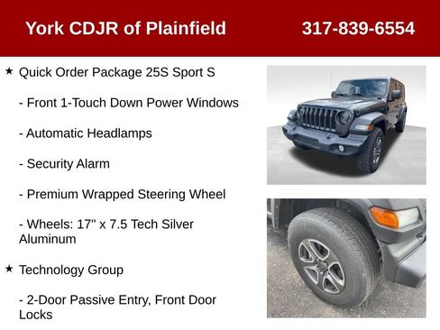 Used 2023 Jeep Wrangler Unlimited Sport AWD/4WD image 12