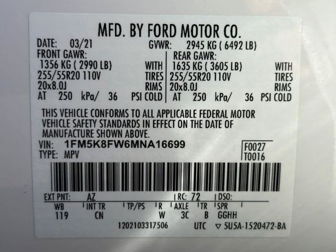 Used 2021 Ford Explorer Limited w/ Hybrid Equipment Group 310A AWD/4WD image 31