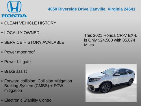 Used 2021 Honda CR-V EX-L image 7