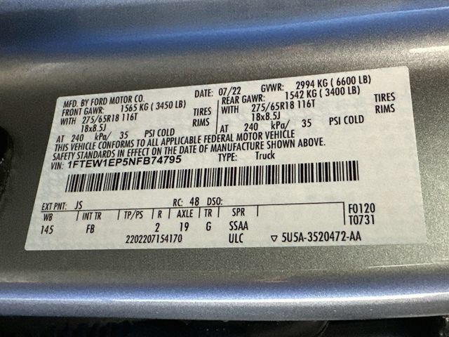 Used 2022 Ford F150 XLT w/ Equipment Group 302A High AWD/4WD image 27