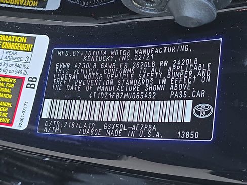 Used 2021 Toyota Avalon Limited image 41