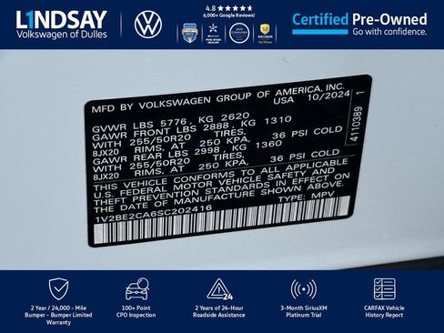 Used 2025 Volkswagen Atlas Cross Sport SEL image 25