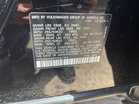 Used 2026 Volkswagen Atlas SE AWD/4WD image 31