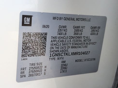 Used 2021 Chevrolet Tahoe High Country w/ Premium Package image 47