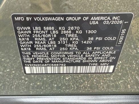 New 2026 Volkswagen Atlas Peak Edition AWD/4WD image 18