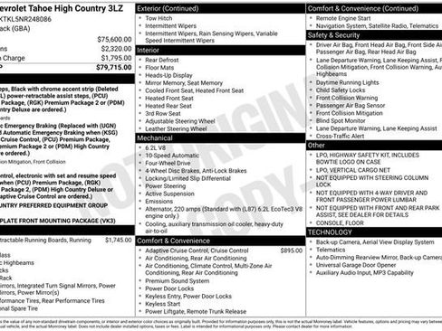 Certified 2022 Chevrolet Tahoe High Country image 36