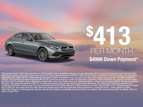 Certified 2025 Mercedes-Benz C 300 4MATIC Sedan image 3