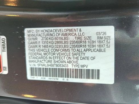 New 2026 Honda Odyssey EX-L image 17