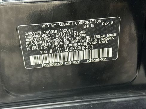 Used 2019 Subaru WRX w/ Popular Package #1 image 26