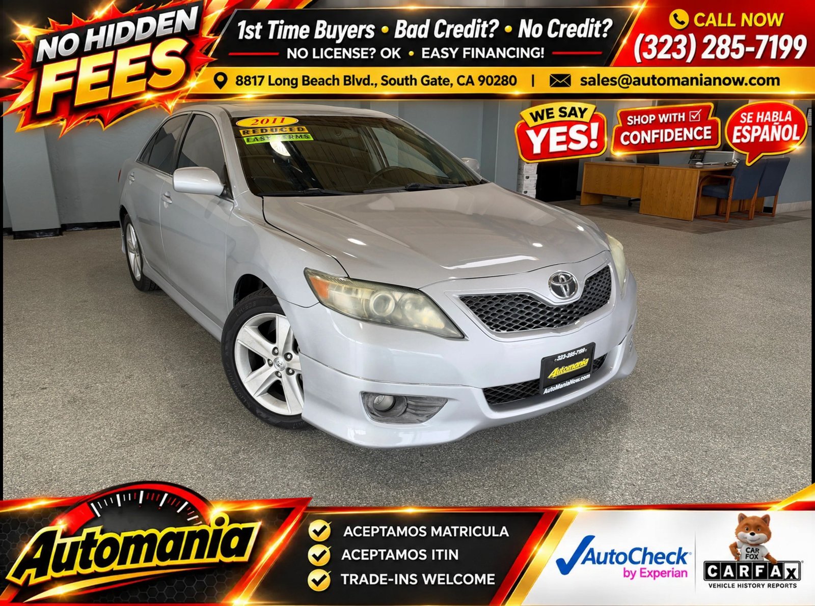 Used 2011 Toyota Camry SE w/ SE Extra-Value Pkg #1 FWD image 1