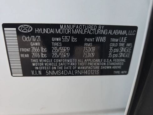 Used 2022 Hyundai Santa Fe Limited w/ Cargo Package AWD/4WD image 37