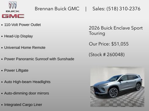 New 2026 Buick Enclave Sport Touring w/ Power Package AWD/4WD image 18