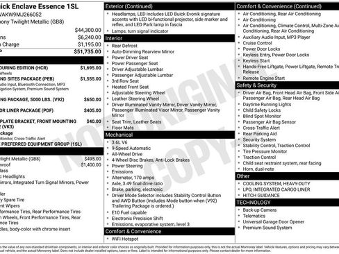 Used 2021 Buick Enclave Essence w/ Sport Touring Edition image 17