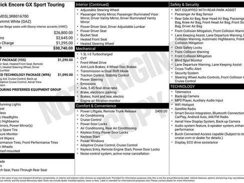 Certified 2024 Buick Encore GX Sport Touring w/ Comfort Package FWD image 50