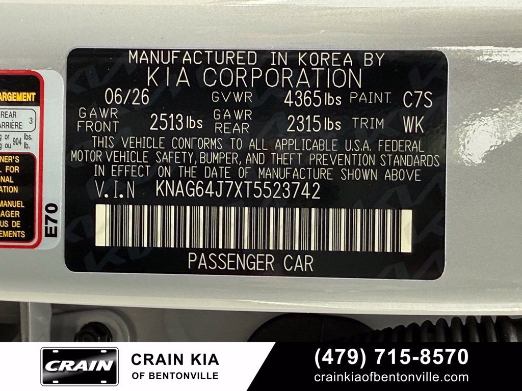 New 2026 Kia K5 GT-Line w/ GT-Line Red Interior Package FWD image 34