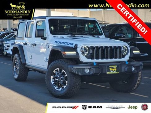 Certified 2025 Jeep Wrangler Unlimited Rubicon 4xe w/ Safety Group AWD/4WD image 1