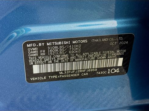 Used 2024 Mitsubishi Mirage G4 LE image 69
