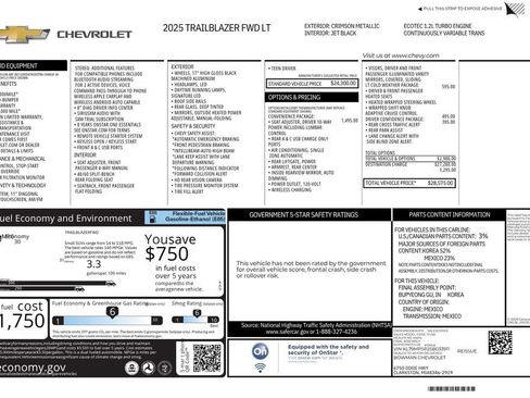 Used 2025 Chevrolet TrailBlazer LT w/ Convenience Package FWD image 10