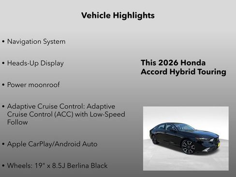 New 2026 Honda Accord Touring image 5