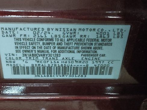 Used 2024 Nissan Sentra SV FWD image 33
