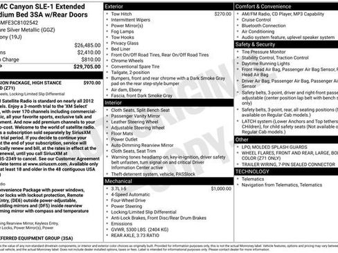 Used 2012 GMC Canyon SLE AWD/4WD image 7