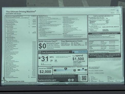 New 2026 BMW 330i Sedan w/ M Sport Package image 17