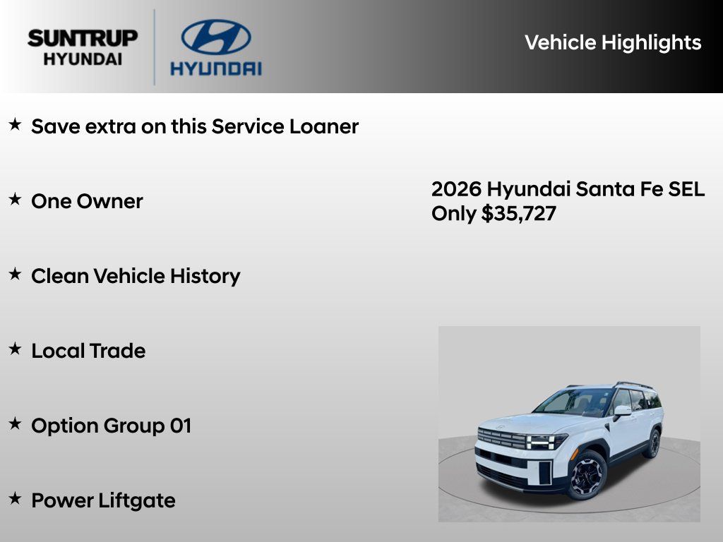 Used 2026 Hyundai Santa Fe SEL FWD image 8