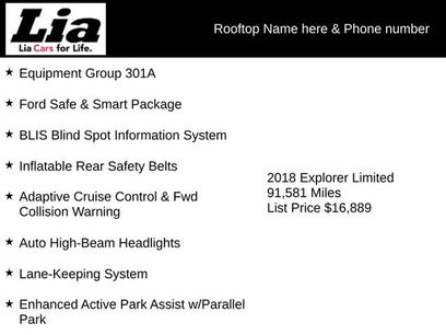 Used 2018 Ford Explorer Limited w/ Equipment Group 301A