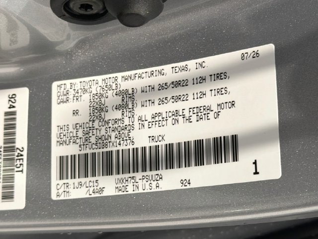New 2026 Toyota Tundra Capstone AWD/4WD image 25