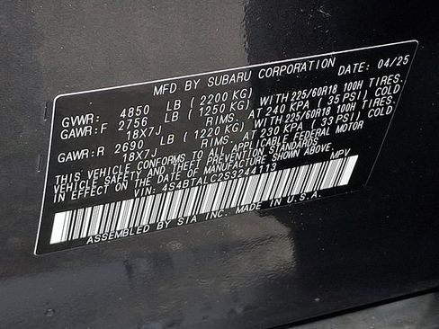 Certified 2025 Subaru Outback Onyx Edition AWD/4WD image 27