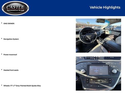 Used 2016 Toyota Avalon XLE Premium image 3