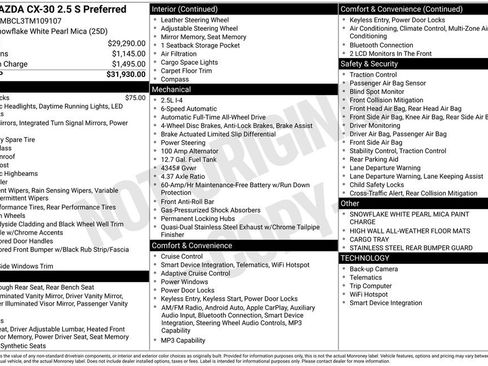 New 2026 MAZDA CX-30 AWD 2.5 S image 35