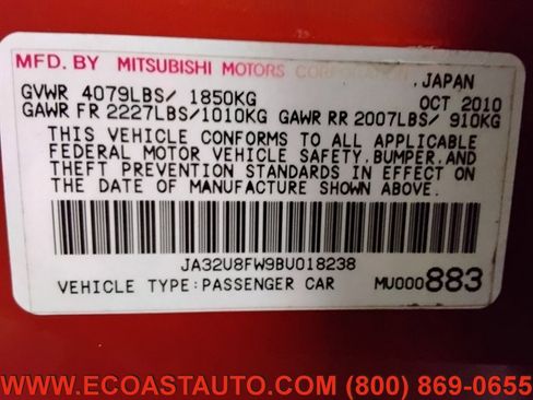 Used 2011 Mitsubishi Lancer GTS image 16