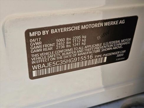 Used 2017 BMW 540i RWD image 26