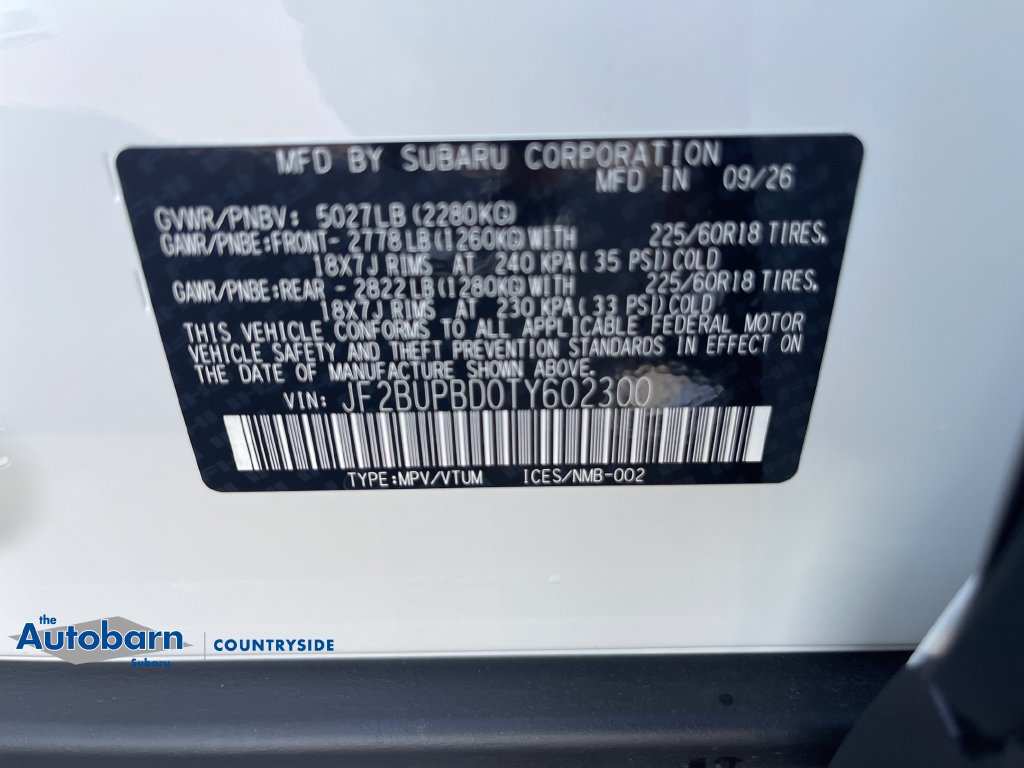 New 2026 Subaru Outback Premium AWD/4WD image 30