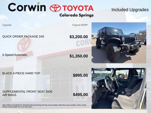 Used 2015 Jeep Wrangler Unlimited Sport w/ Quick Order Package 24S AWD/4WD image 8