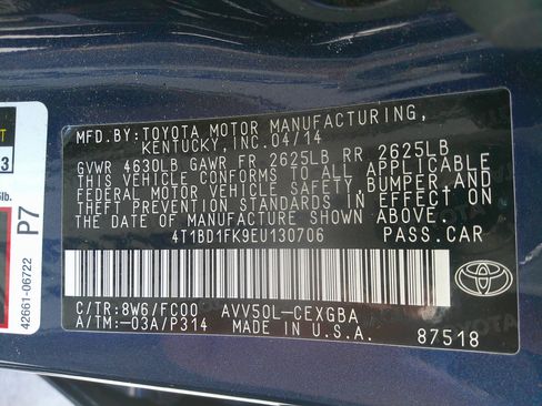 Used 2014 Toyota Camry XLE w/ Convenience Package image 44