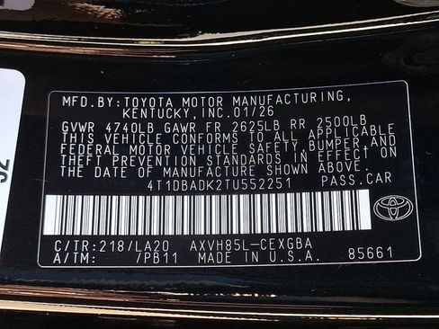 Used 2026 Toyota Camry XLE w/ Premium Package image 25