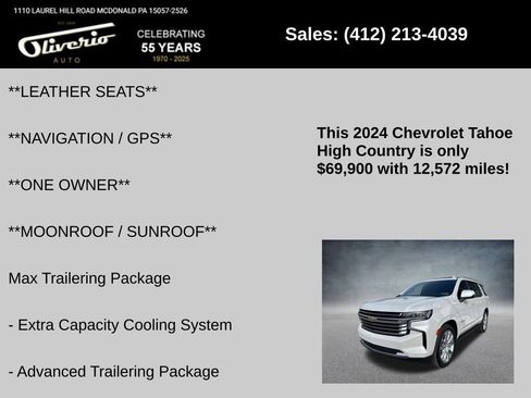 Used 2024 Chevrolet Tahoe High Country image 5
