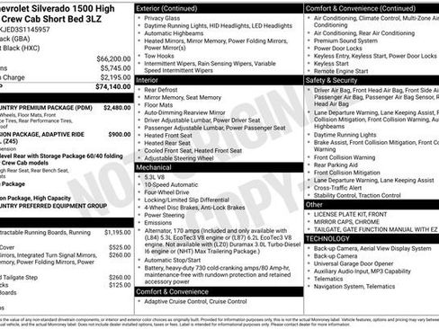 Used 2025 Chevrolet Silverado 1500 High Country w/ High Country Premium Package AWD/4WD image 5