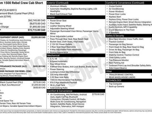 Used 2020 RAM 1500 Rebel w/ Level 2 Equipment Group AWD/4WD image 38