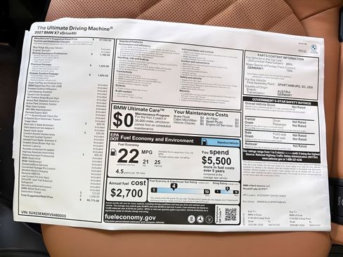 New 2027 BMW X7 xDrive40i AWD/4WD image 25