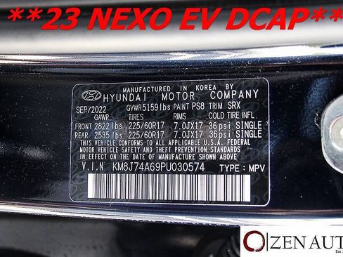 Used 2023 Hyundai Nexo Blue FWD image 59