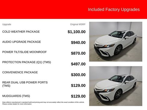 Used 2023 Toyota Camry SE w/ Cold Weather Package FWD image 2