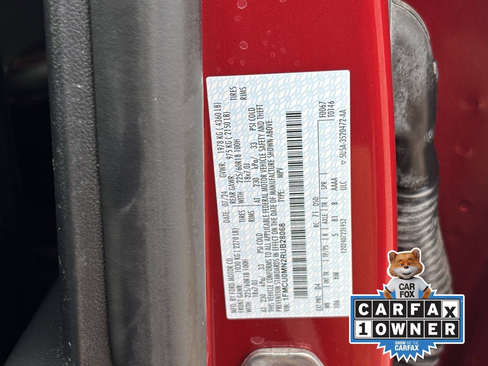 Used 2024 Ford Escape ST-Line w/ Tech Pack #1 FWD image 33