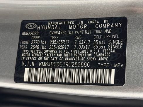 Certified 2024 Hyundai Tucson SEL AWD/4WD image 27
