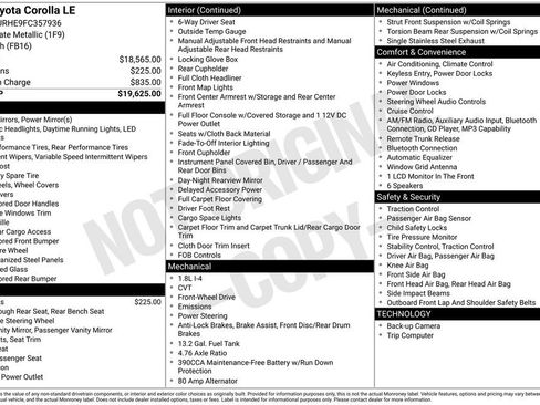 Used 2015 Toyota Corolla LE image 16