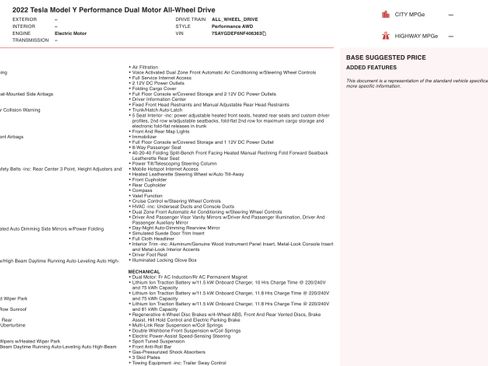 Used 2022 Tesla Model Y Performance image 2