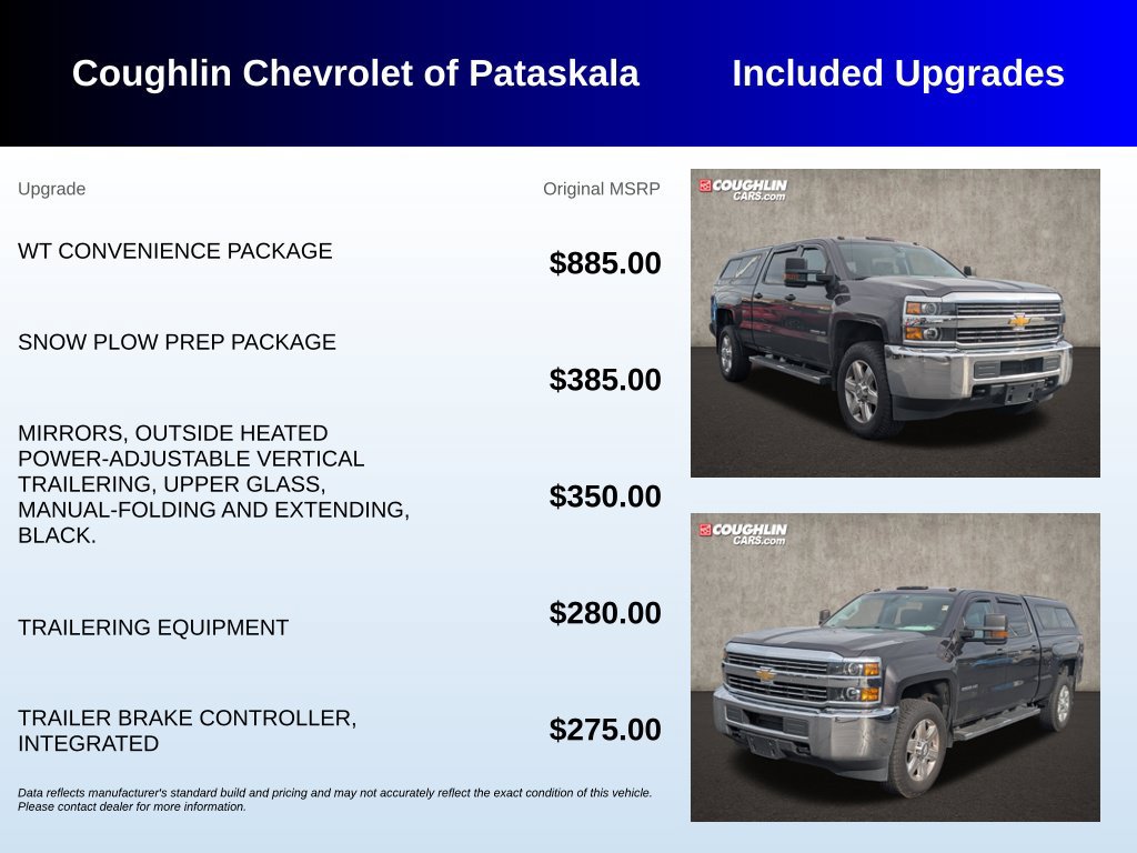 Used 2016 Chevrolet Silverado 2500 W/T w/ WT Convenience Package AWD/4WD image 3